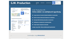 Desktop Screenshot of gmproduction.eu