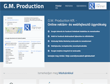 Tablet Screenshot of gmproduction.eu